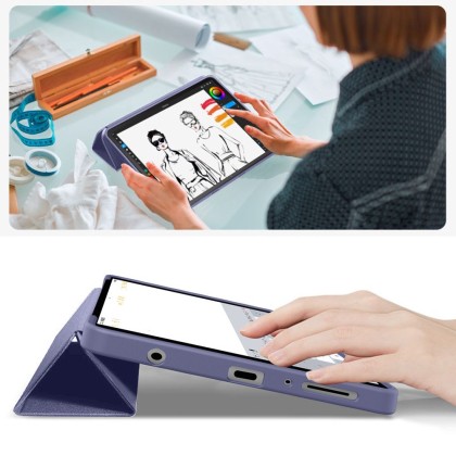 Калъф тип тефтер за Samsung Galaxy Tab A9 / A11 (8.7") от Tech-Protect SmartCase - Navy