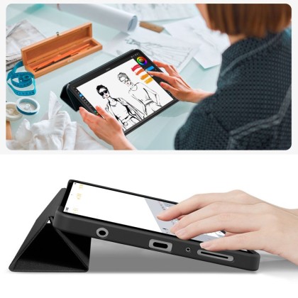 Калъф тип тефтер за Samsung Galaxy Tab A9 / A11 (8.7") от Tech-Protect SmartCase - Black