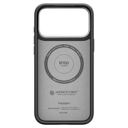 SPIGEN ENZO ARAMID ”T” MAG MAGSAFE IPHONE 17 PRO MAX BLACK/SILVER