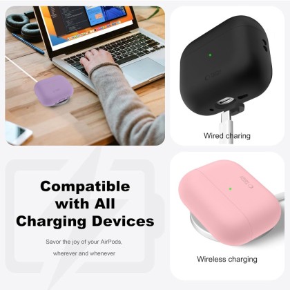 TECH-PROTECT SILICONE APPLE AIRPODS PRO 3 CRAYON GREY