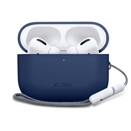 Силиконов кейс за слушалки Apple AirPods Pro 3 от Tech-Protect Silicone - Navy Blue