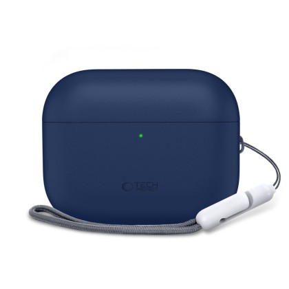 Силиконов кейс за слушалки Apple AirPods Pro 3 от Tech-Protect Silicone - Navy Blue