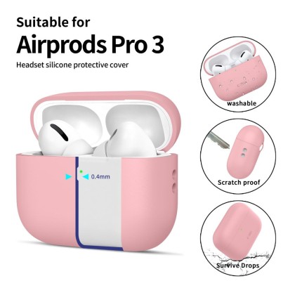 Силиконов кейс за Apple AirPods Pro 3 от Tech Protect Silicone - Dusty Pink