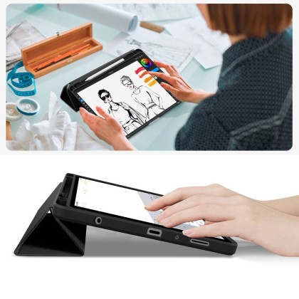 Хибриден калъф за Samsung Galaxy Tab A9+ / A11+ Plus 11.0 от Tech-Protect SC Pen Hybrid - Black