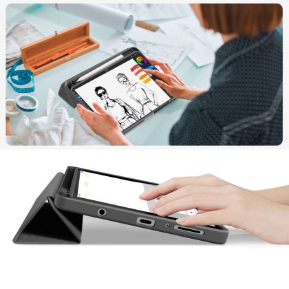 TECH-PROTECT SC PEN CANVAS GALAXY TAB A9 / A11 8.7 X110 / X115 / X133 / X135 CHARCOAL GREY