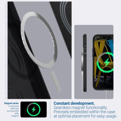 Удароустойчив кейс с MagSafe за iPhone 14 Plus от Caseology Parallax Mag MagSafe - Черен мат