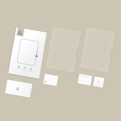 SZKŁO HARTOWANE TECH-PROTECT GLASS FIT+ 2-PACK IPAD AIR 13” 1 / 2 / 2024-2025 / PRO 13 7 / 8 / 2024-2025 CLEAR