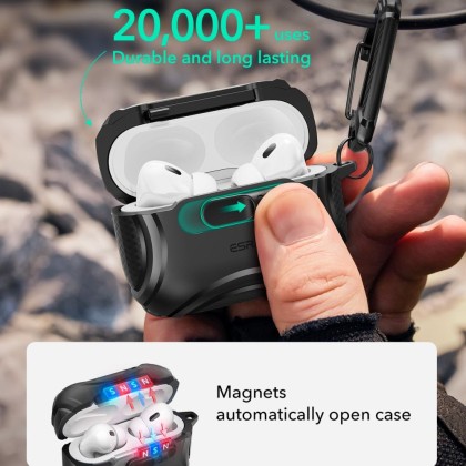 ESR CYBER FLICKLOCK HALOLOCK MAGSAFE APPLE AIRPODS PRO 3 BLACK