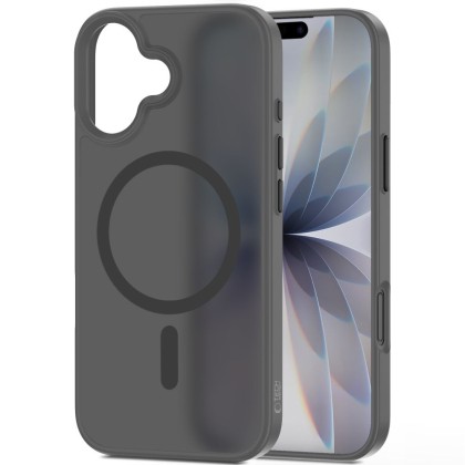 Твърд кейс с MagSafe пръстен за iPhone 17 от Tech-Protect MagMat - Matte Crayon Grey