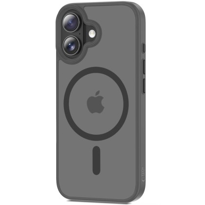 Твърд кейс с MagSafe пръстен за iPhone 17 от Tech-Protect MagMat - Matte Crayon Grey