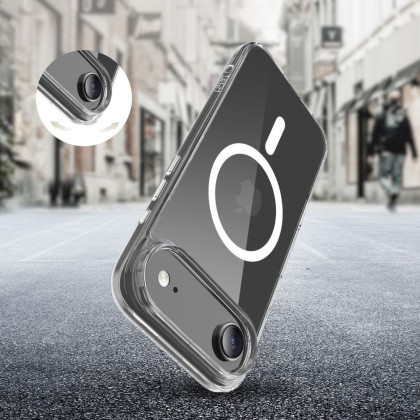 Хибриден кейс с MagSafe за iPhone Air от Tech-Protect Flexair Hybrid CC - Прозрачен
