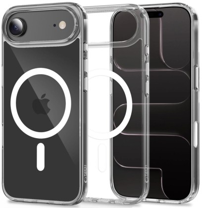 Хибриден кейс с MagSafe за iPhone Air от Tech-Protect Flexair Hybrid CC - Прозрачен