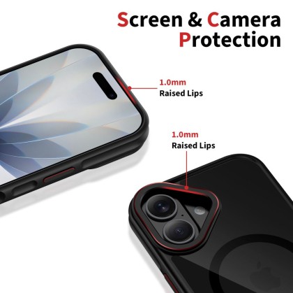 TECH-PROTECT MAGHYBRID MAGSAFE IPHONE 17 BLACK/RED