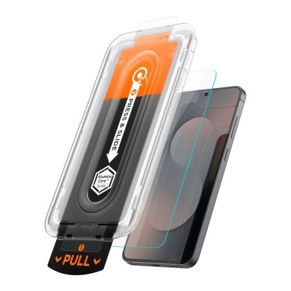 SZKŁO HARTOWANE SPIGEN GLAS.TR ”EZ FIT PRO” 2-PACK GALAXY S25 FE CLEAR