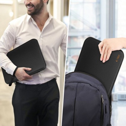 TECH-PROTECT HARDPOUCH LAPTOP 13-14 BLACK/ORANGE