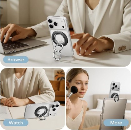 ESR MAGNETIC 360 HALOLOCK MAGSAFE PHONE RING BLACK