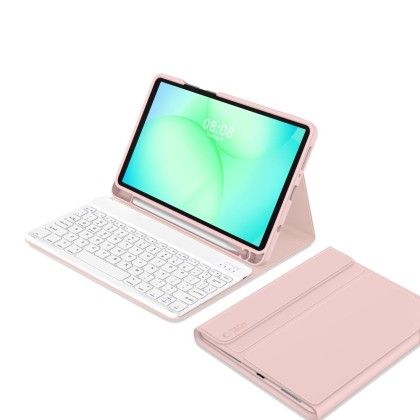 Калъф с блутут клавиатура за Samsung Galaxy Tab A9 / A11 8.7 от Tech-Protect SC Pen - Pink