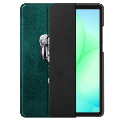 Силиконов тефтер за Samsung Galaxy Tab A9 / A11 8.7 от Tech-Protect SmartCase - Sad Cat