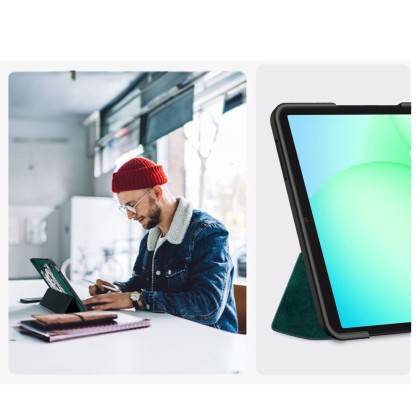 Силиконов тефтер за Samsung Galaxy Tab A9 / A11 8.7 от Tech-Protect SmartCase - Sad Cat