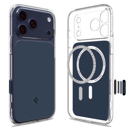 Удароустойчив, твърд кейс с MagSafe за iPhone 17 Pro Max от Spigen Ultra Hybrid T - Matte Blue