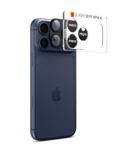 OSŁONA APARATU SPIGEN OPTIK PRO XL GLAS.TR ”EZ FIT” CAMERA PROTECTOR IPHONE 17 PRO MAX BLACK