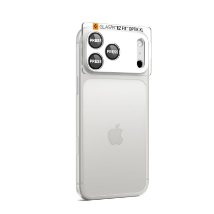 OSŁONA APARATU SPIGEN OPTIK PRO XL GLAS.TR ”EZ FIT” CAMERA PROTECTOR IPHONE 17 PRO MAX SILVER