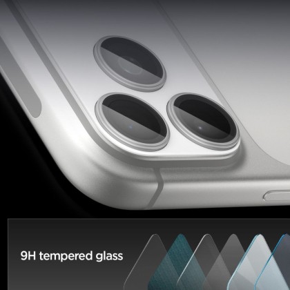 OSŁONA APARATU SPIGEN OPTIK PRO XL GLAS.TR ”EZ FIT” CAMERA PROTECTOR IPHONE 17 PRO MAX SILVER