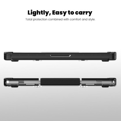 TECH-PROTECT SMARTSHELL PRO MACBOOK PRO 14 M1 / M2 / M3 / M4 / M5 2021-2025 BLACK/CLEAR