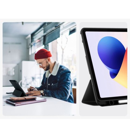 Силиконов калъф за Xiaomi Poco Pad M1 / Redmi Pad 2 Pro 12.1 от Tech-Protect SC PEN - Black
