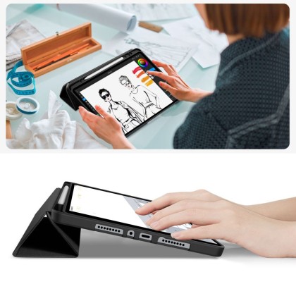 Силиконов калъф за Xiaomi Poco Pad M1 / Redmi Pad 2 Pro 12.1 от Tech-Protect SC PEN - Black