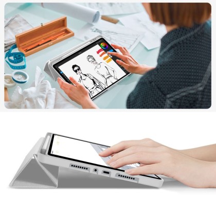 Силиконов калъф за Xiaomi Poco Pad M1 / Redmi Pad 2 Pro 12.1 от Tech-Protect SC PEN - Grey