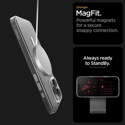 SPIGEN THIN FIT "T" MAG MAGSAFE IPHONE 16 PRO MAX CLEAR/WHITE