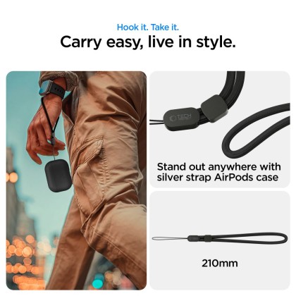 TECH-PROTECT NATURALFIT APPLE AIRPODS PRO 3 BLACK