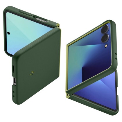 Удароустойчив кейс с MagSafe за Samsung Galaxy Z Flip 7 от Spigen Nano Pop - Avo Grenn