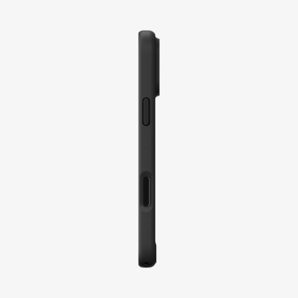 Удароустойчив кейс с MagSafe пръстен за iPhone 17 Pro от Spigen Ultra Hybrid Mag - Frost Black / Orange