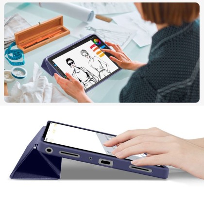 Калъф тип тефтер за Samsung Galaxy Tab A9+ / A11+ Plus 11.0 от Tech-Protect SmartCase - Navy