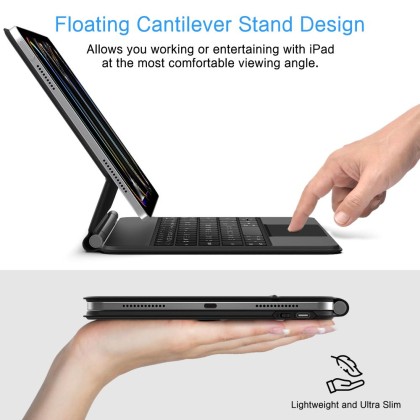 TECH-PROTECT SMARTCASE MAGNETIC + KEYBOARD IPAD PRO 11” 5 / 6 2024-2025 BLACK
