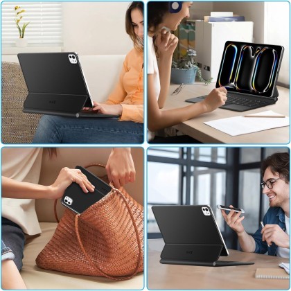 TECH-PROTECT SMARTCASE MAGNETIC + KEYBOARD IPAD PRO 11” 5 / 6 2024-2025 BLACK
