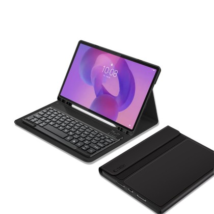 Калъф с блутут клавиатура за Lenovo Idea Tab Plus 12.1 - TB-361 от Tech-Protect SC Pen - Black
