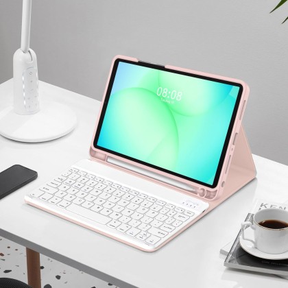 TECH-PROTECT SC PEN + KEYBOARD GALAXY TAB A9+ / A11+ PLUS 11.0 X210 / X215 / X216 / X230 / X235 / X236 PINK