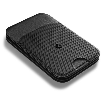 SPIGEN S314-2 SLIM FOLD TRIPOD MAGSAFE UNIVERSAL MAGNETIC CARD HOLDER BLACK