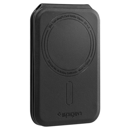 SPIGEN S314-2 SLIM FOLD TRIPOD MAGSAFE UNIVERSAL MAGNETIC CARD HOLDER BLACK