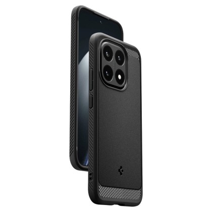 Удароустойчив кейс за Xiaomi 15T от Spigen Rugged Armor - Matte Black