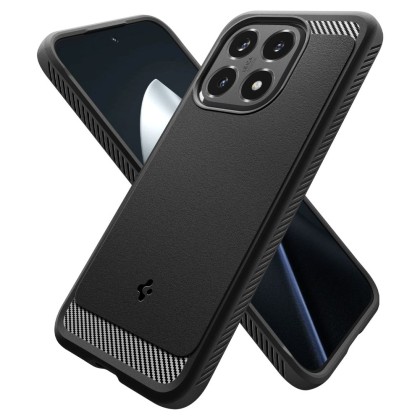 Удароустойчив кейс за Xiaomi 15T от Spigen Rugged Armor - Matte Black