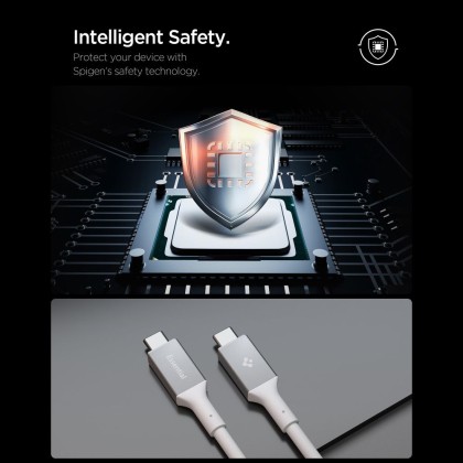 SPIGEN EB24012CC ESSENTIAL TYPE-C CABLE 240W 120CM WHITE