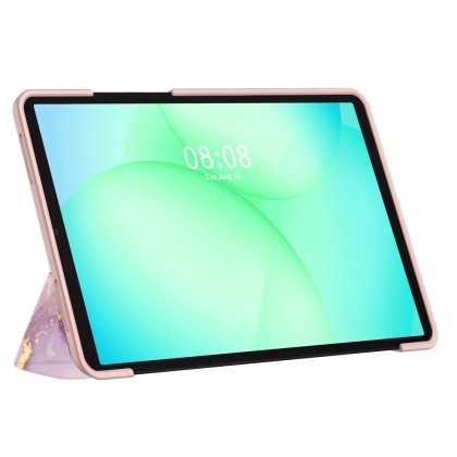 Силиконов тефтер за Samsung Galaxy Tab A9+ / A11+ Plus 11.0 от Tech-Protect SmartCase - Marble