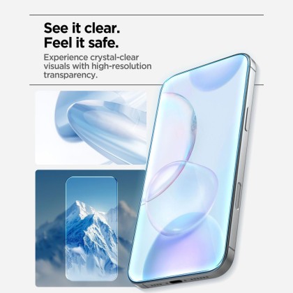SZKŁO HARTOWANE SPIGEN ALM GLAS.TR SLIM 3-PACK IPHONE 17 PRO CLEAR