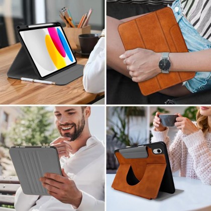 TECH-PROTECT FLEECE IPAD 10.9” 10 / 2022 / 11” 11 / 2025 BROWN