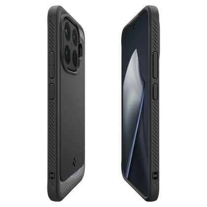 Удароустойчив кейс за Xiaomi 15T Pro от Spigen Rugged Armor - Matte Black