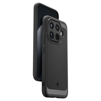 Удароустойчив кейс за Xiaomi 15T Pro от Spigen Rugged Armor - Matte Black